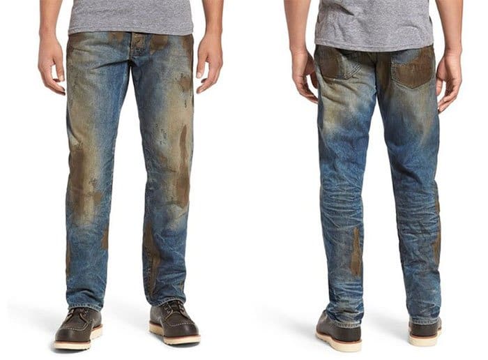 Ridiculous Clothing Items muddy jeans