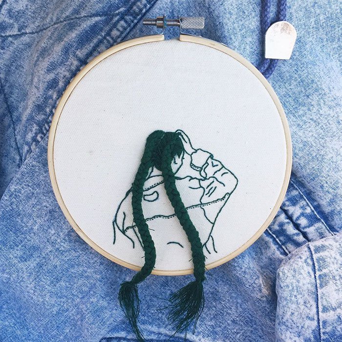 Sheena Liam 3D Embroidery plaits