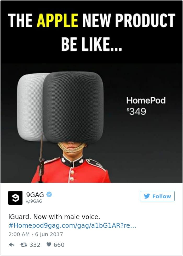 apple's homepod design reactions guard hat
