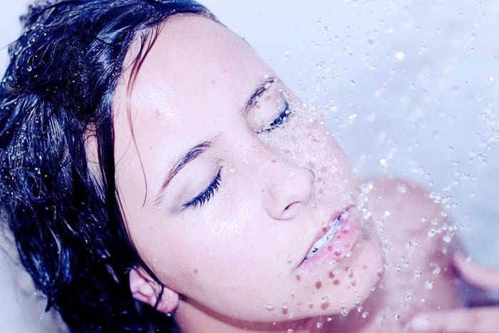 bad shower habits washing face