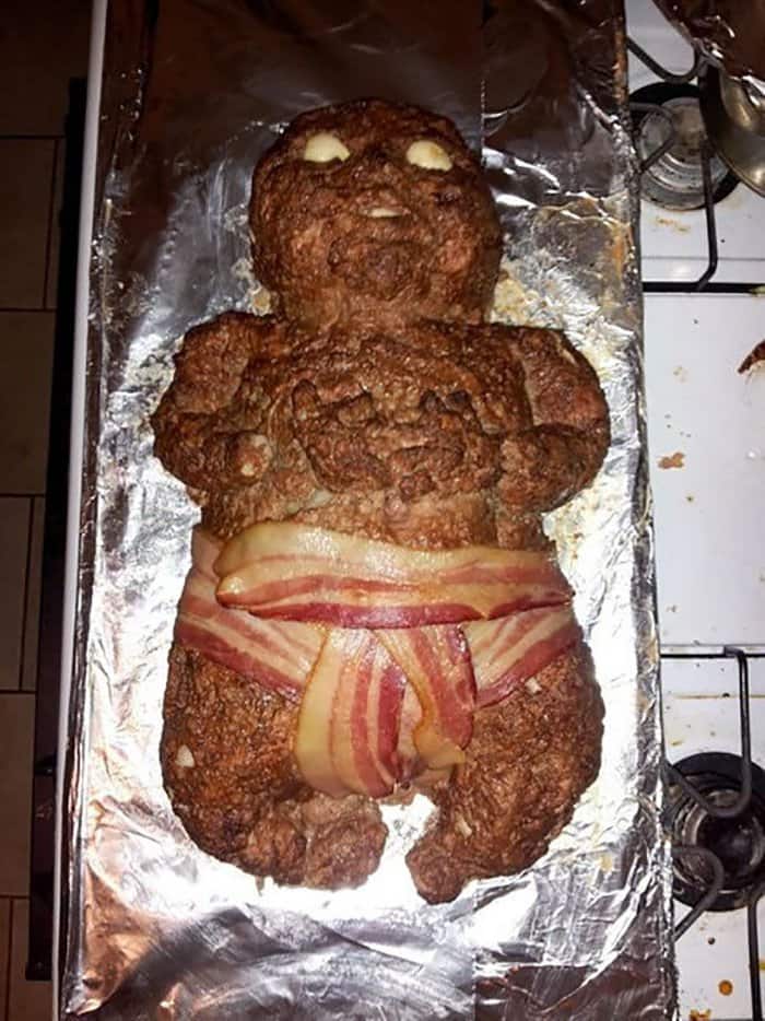 hilarious kitchen fails meatloaf baby