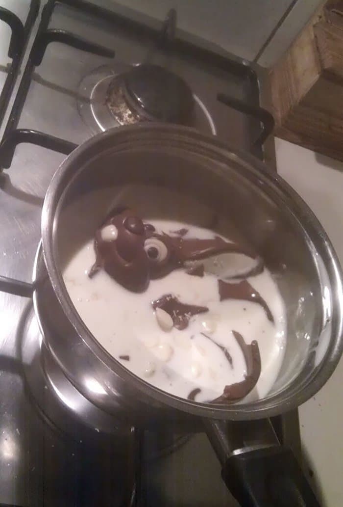 hilarious kitchen fails melting bunny