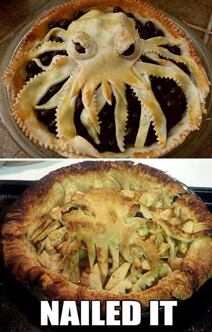 hilarious kitchen fails octopus pie