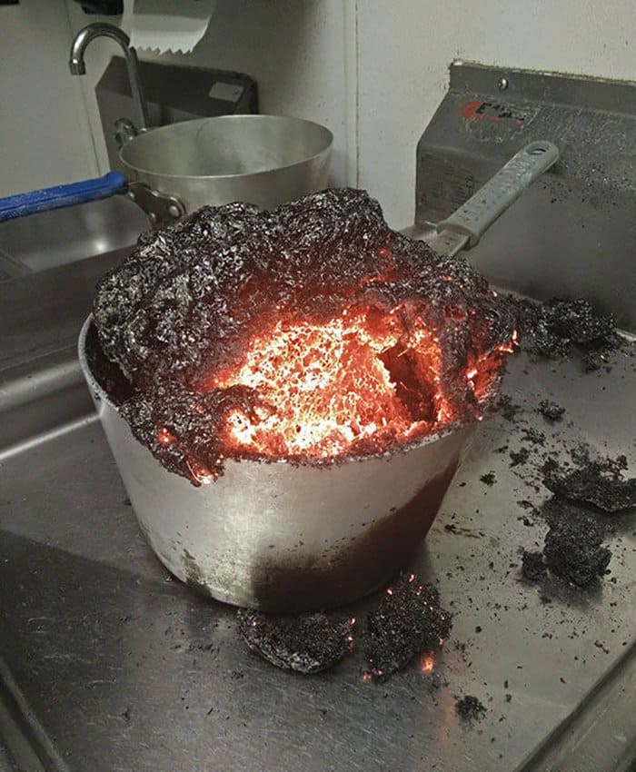 hilarious kitchen fails overcooked caramel