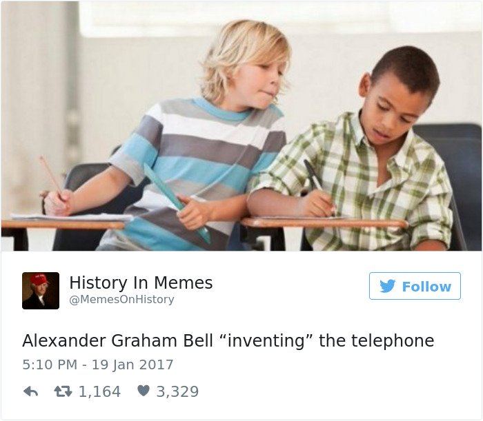 history memes alexander inventing the telephone