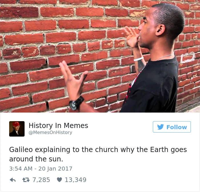 history memes explaining to the church