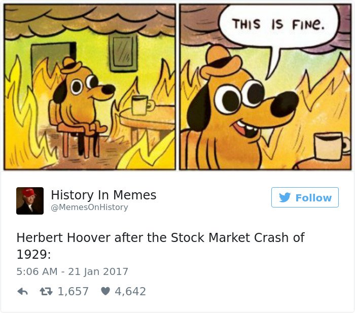 history memes herbert hoover stock crash