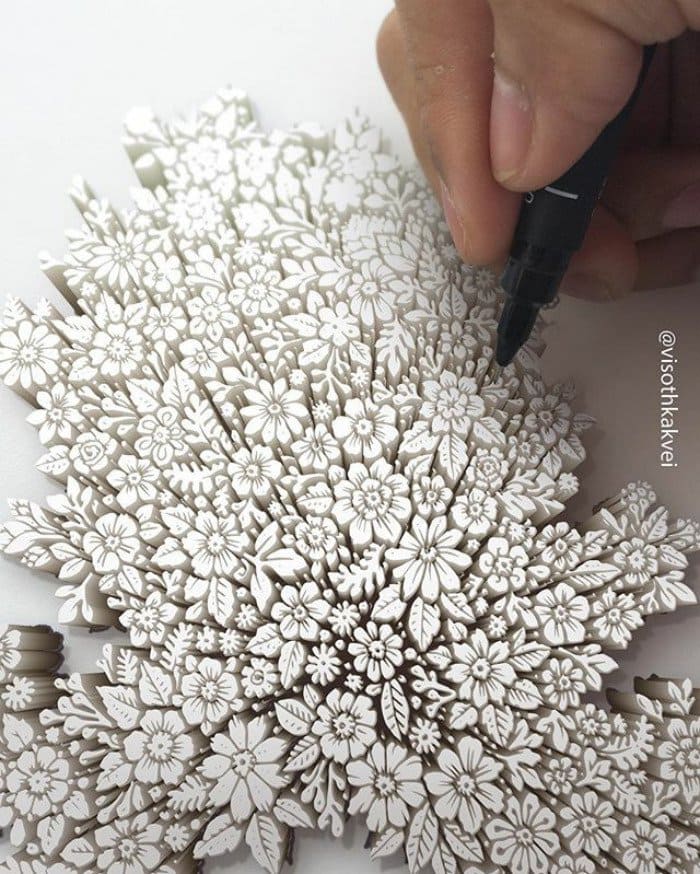 visoth kakvei doodles flowers