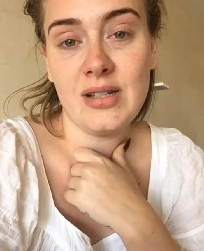 Celebrities Without Make Up adele
