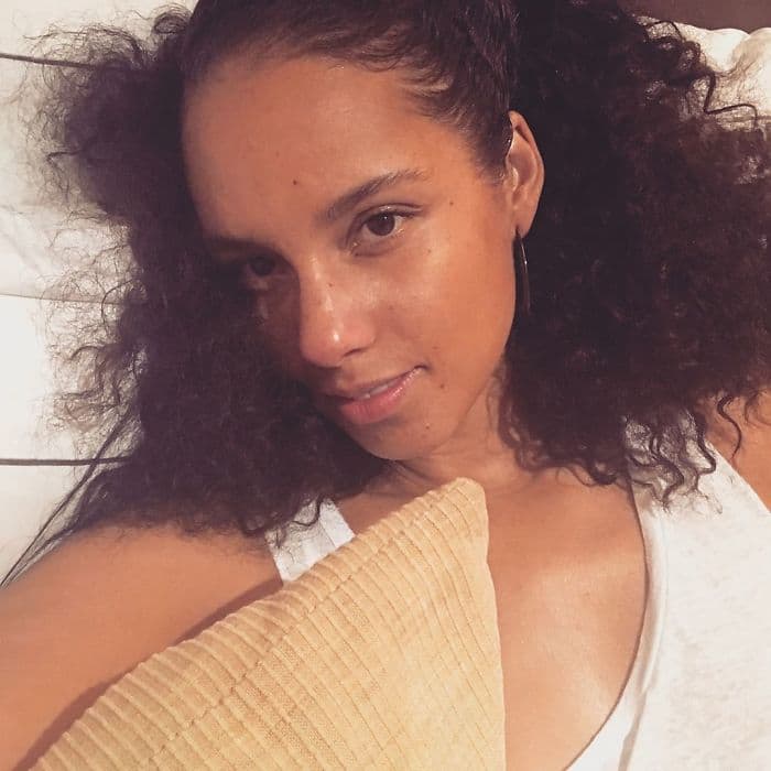 Celebrities Without Make Up alicia keys