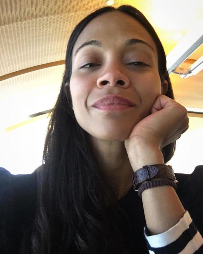 Celebrities Without Make Up zoe saldana