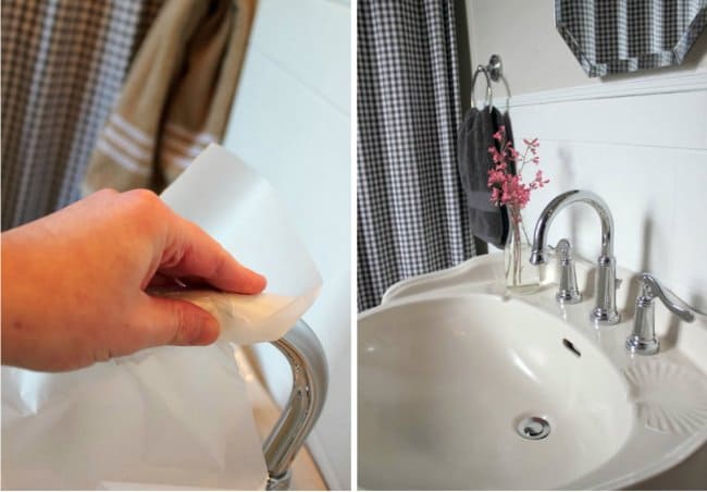 Clever Cleaning Tricks chrome surfaces waxed paper