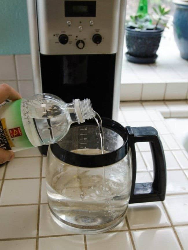 Clever Cleaning Tricks cleaning coffee maker
