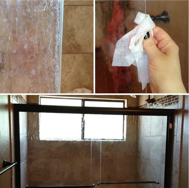 Clever Cleaning Tricks soap stains shower walls