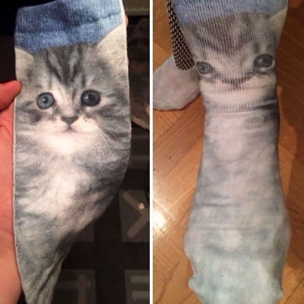 Clothing Disasters kitten socks