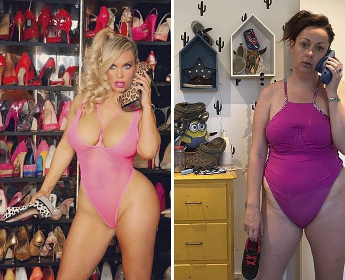 Comedienne Hilariously Recreates Celebrity Instagram Photos shoes