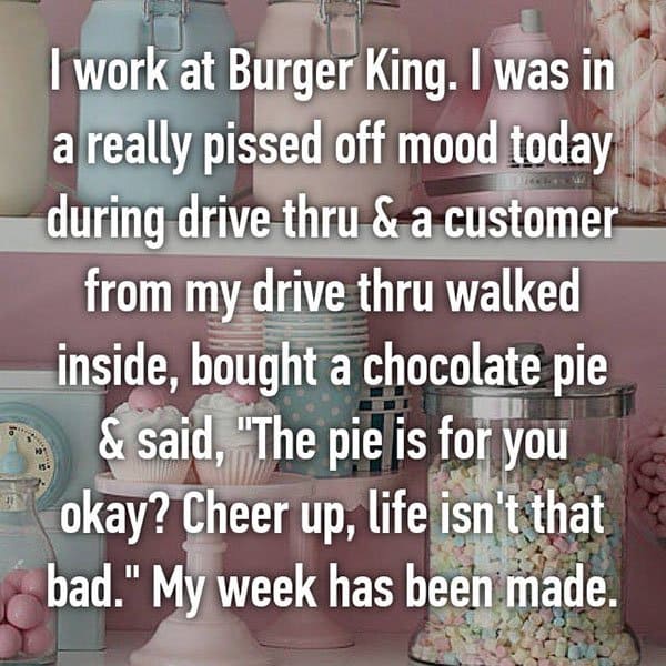 Confessions From Fast Food Workers cheer up