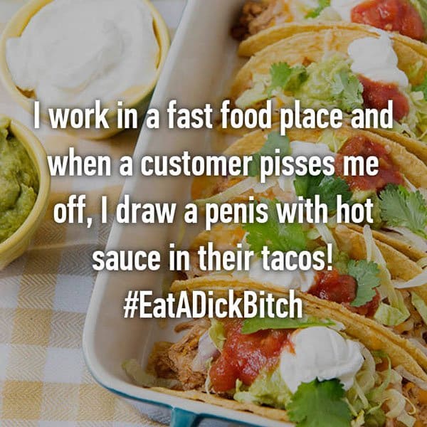 Confessions From Fast Food Workers draw a penis