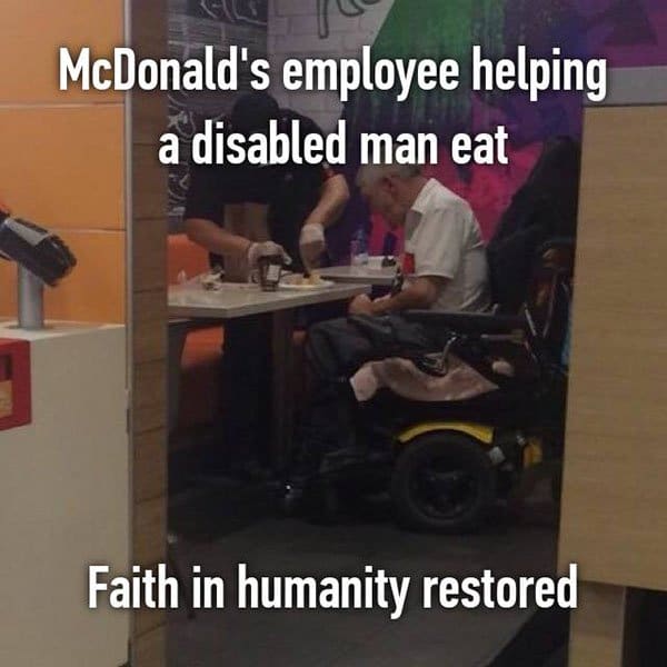 Confessions From Fast Food Workers faith in humanity restored