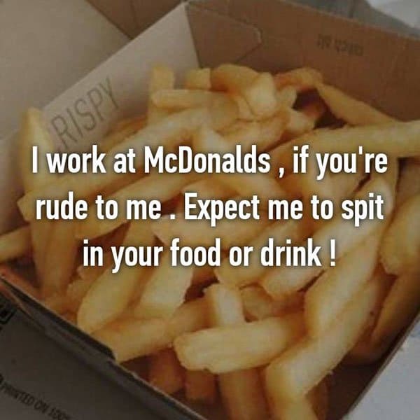 Confessions From Fast Food Workers spit in your food or drink