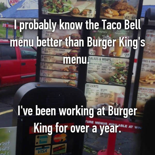 Confessions From Fast Food Workers taco bell menu