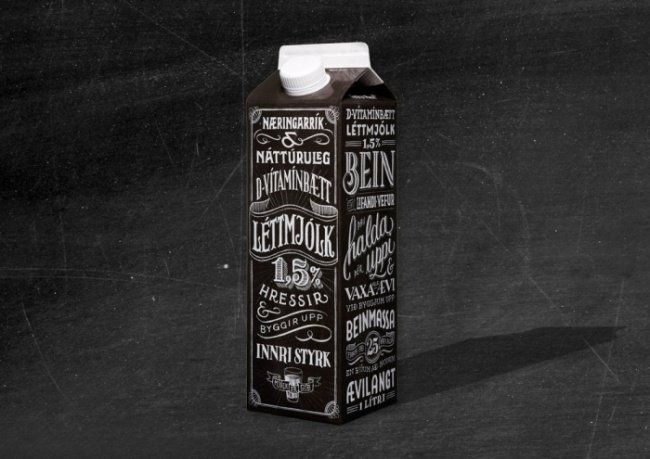 Cool Packaging Designs milk jack daniels style