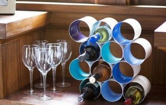 Creative Ways To Transform Tin Cans bottle stand