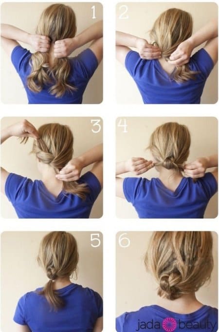 Easy Hairstyles low knot