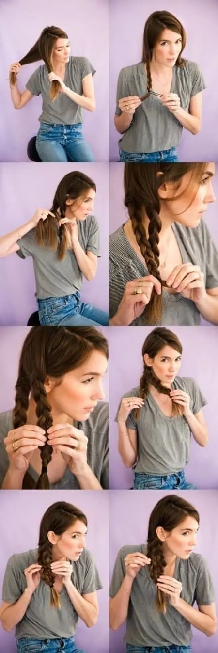 Easy Hairstyles mermaid tail braid