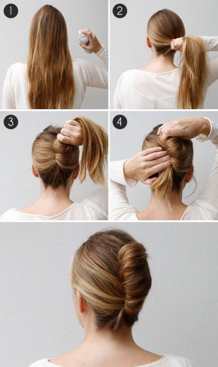 Easy Hairstyles the french twist