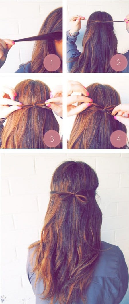 Easy Hairstyles the hair bow