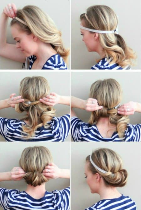 Easy Hairstyles two minute tuck