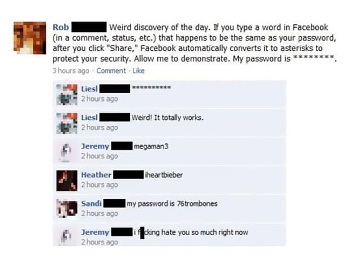 Facepalm Moments type your password