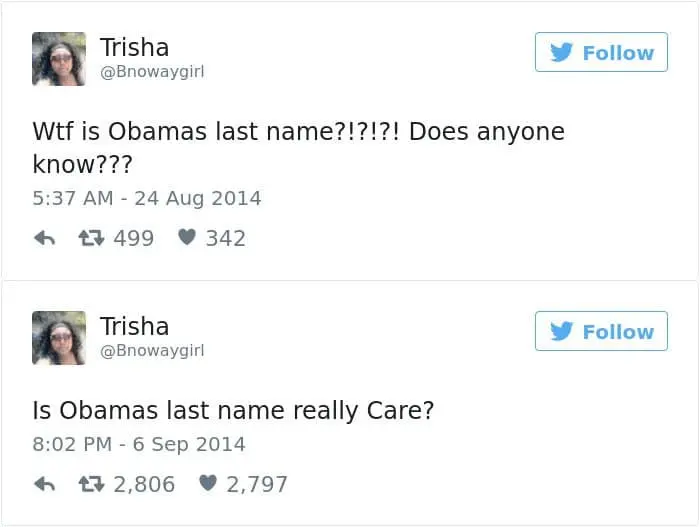 Facepalm Moments what is obamas last name