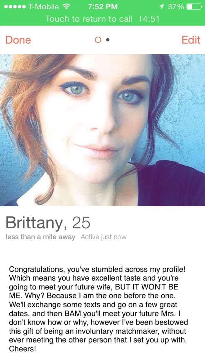 Funny Tinder Profiles congratulations