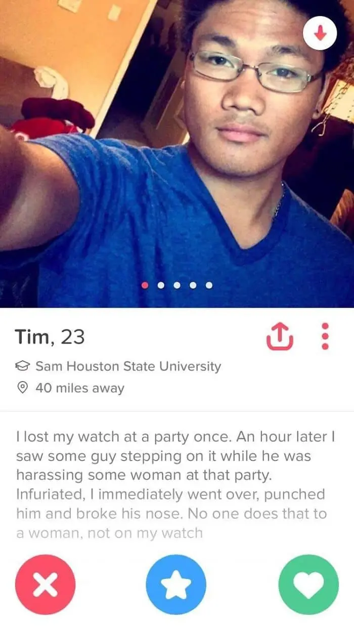 Funny Tinder Profiles not on my watch