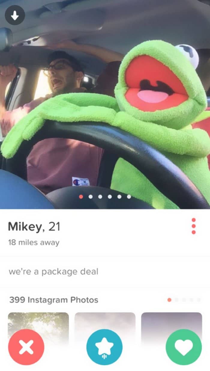 Funny Tinder Profiles were a package deal