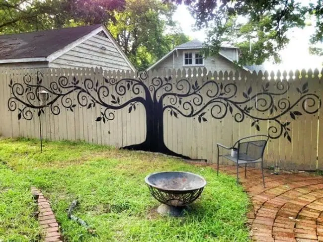 Garden Fence Ideas fence painting