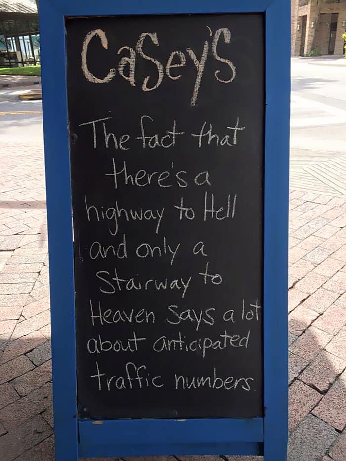 Genius Bars And Restaurants highway to hell stairway to heaven