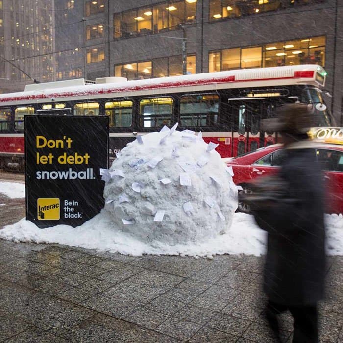 Genius Examples Of Advertising dont let debt snowball