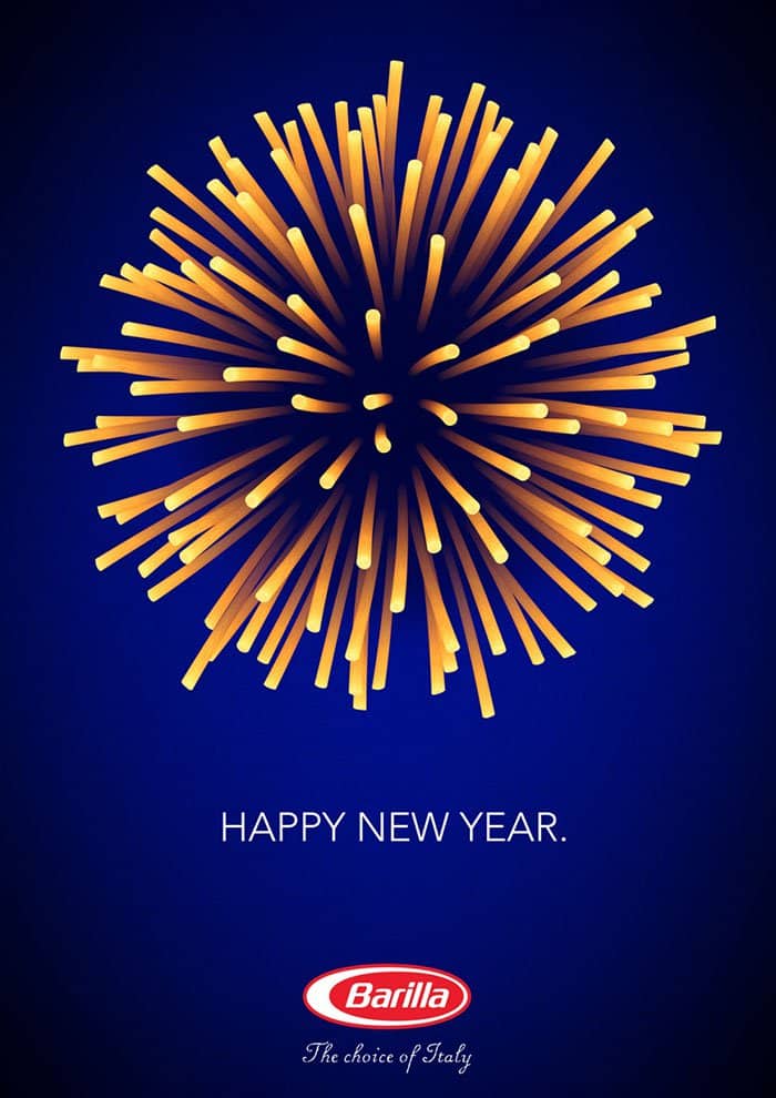 Genius Examples Of Advertising happy new year spaghetti