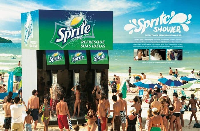 Genius Examples Of Advertising sprite shower