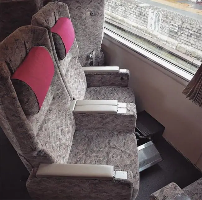 Genius Japanese Inventions turning train chairs