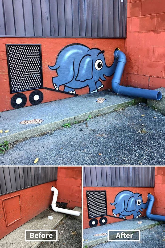 Genius Street Artist elephant