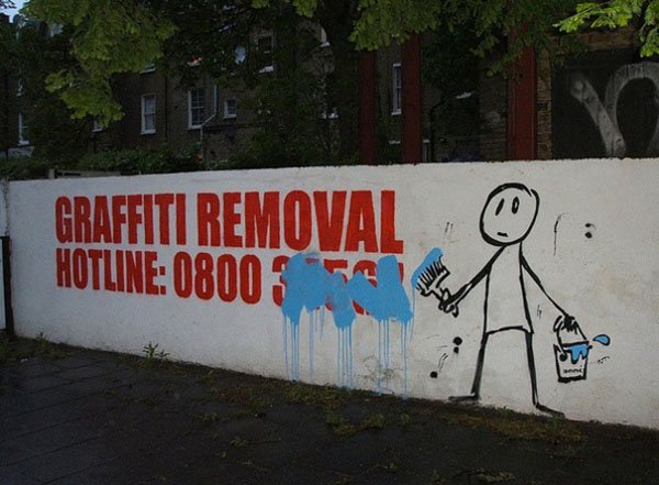 Genius Vandalism graffiti removal hotline