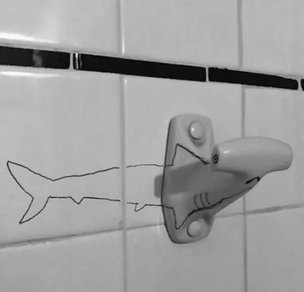 Genius Vandalism sharpie shark