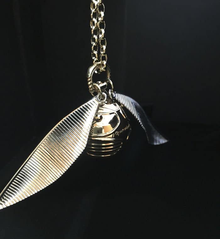 Golden Snitch Engagement Ring Box side view