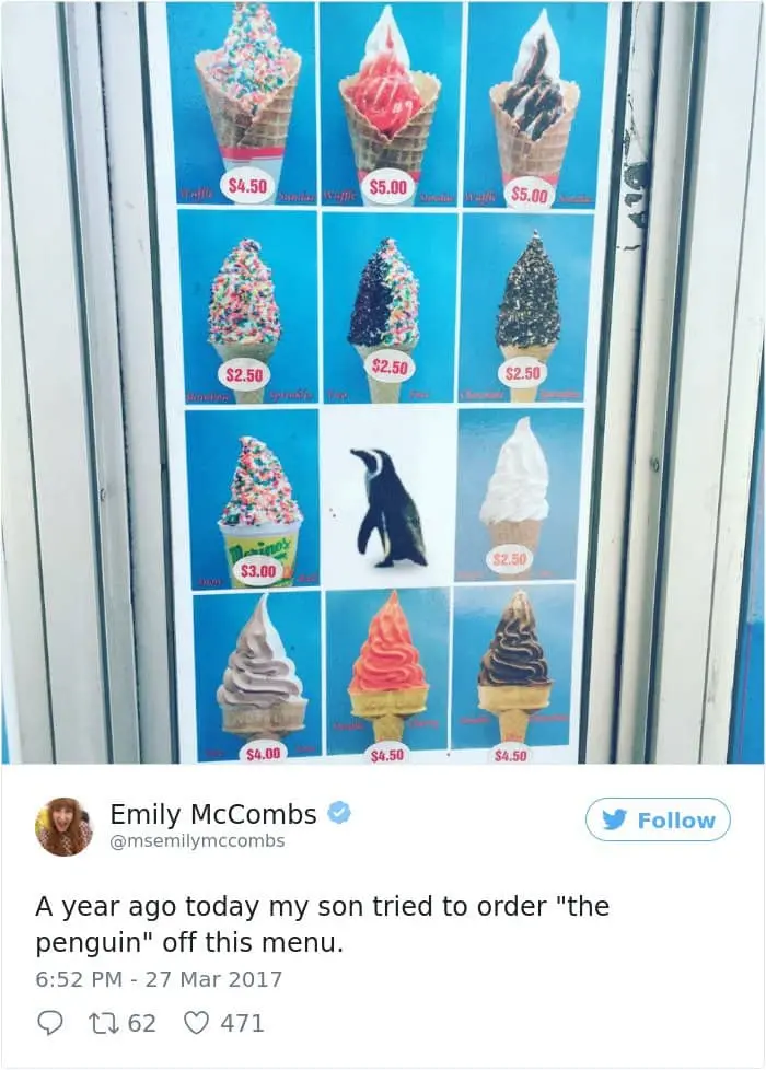 Hilarious Parenting Tweets order the penguin