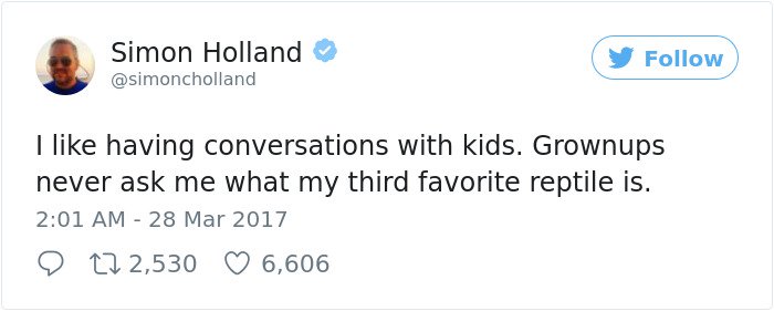 Hilarious Parenting Tweets third favorite reptile