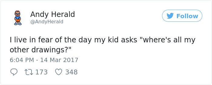 Hilarious Parenting Tweets wheres all my drawings